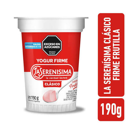 YOGUR LA SERENISIMA FIRME190GRS FRUTILLA